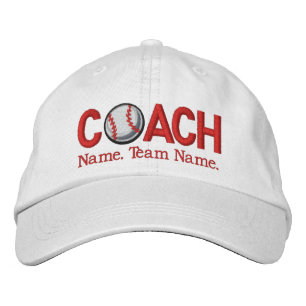 Personlig Baseball Coach Broderad Keps