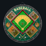 Personlig Baseball DIN FOTOS Darttavla<br><div class="desc">En baseboll i fantastisk inspirerade till ritbord. Har anpassningsbar baseball fält-logotyp med fyra utbytbara PHOTO-avsnitt. Underbar för att lägga till lagfoton och bevara sportminnen på ett unikt sätt. Helt anpassade! Njut!</div>