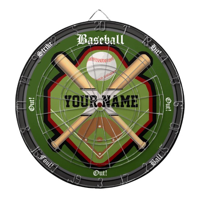 Personlig Baseball Fält Darttavla (Framsidan)