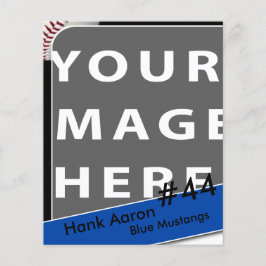 Personlig Baseball-fotokort Flygblad