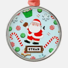 Personlig Baseball Helgdag Gift Julgransprydnad Metall