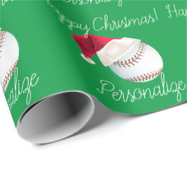 Personlig Baseball jultomten Helgdag Presentpapper