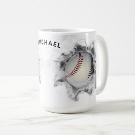 Personlig Baseball Kaffemugg