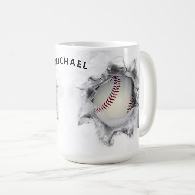 Personlig Baseball Kaffemugg (Framsida höger)