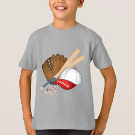 Personlig Baseball Kid's Basic T-Shirt