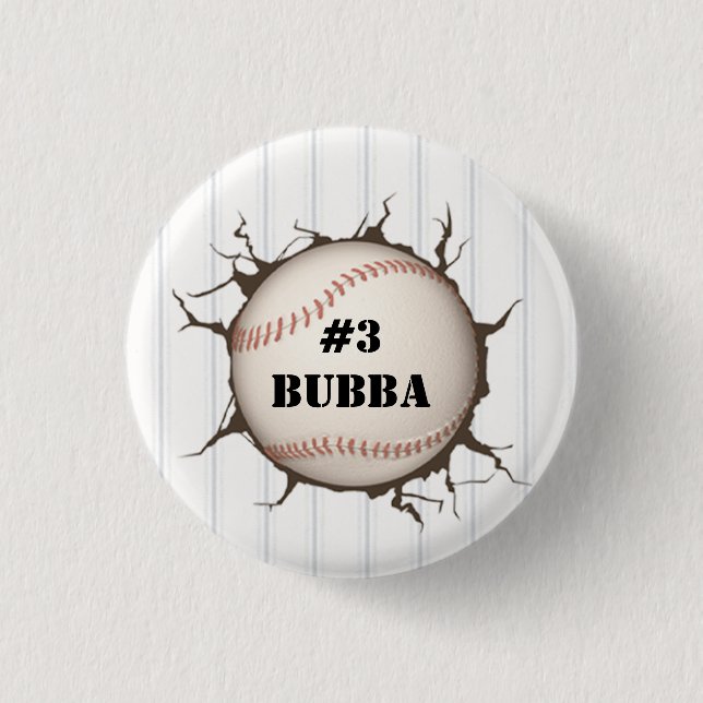 Personlig Baseball-knapp Knapp (Framsida)
