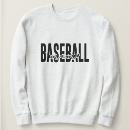 Personlig Baseball Mamma Anpassningsbar Sweatshirt T Shirt