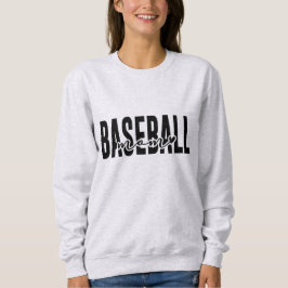 Personlig Baseball Mamma Anpassningsbar Sweatshirt T Shirt