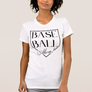 Personlig Baseball Mamma Game Day Tshirt med numme T Shirt