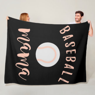 Personlig Baseball Mamma | Min Mamma Baseball Älsk Fleecefilt