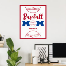 Personlig Baseball Mamma Namn