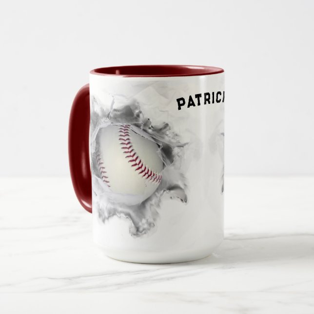 Personlig Baseball Mugg (Framsida vänster)
