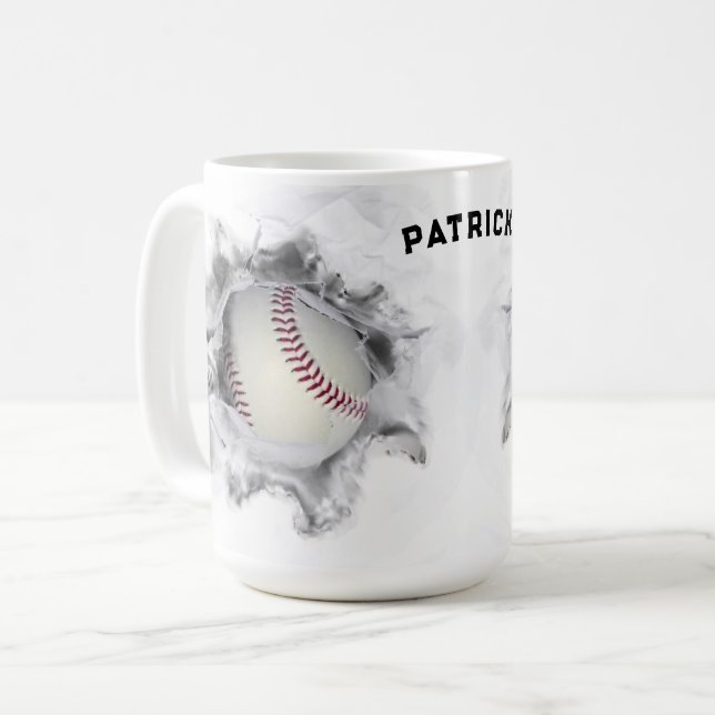 Personlig Baseball Mugg (Framsida vänster)