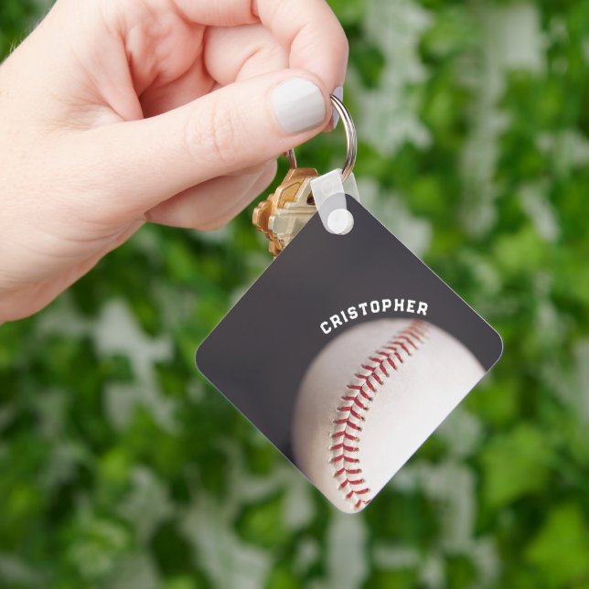 Personlig baseball nyckelring (Hand)