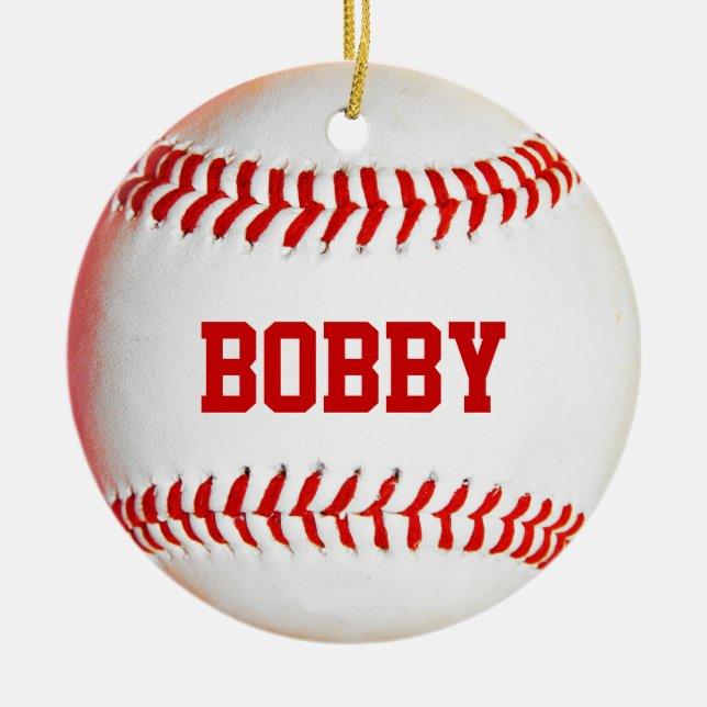 Personlig Baseball Ornament (Framsidan)
