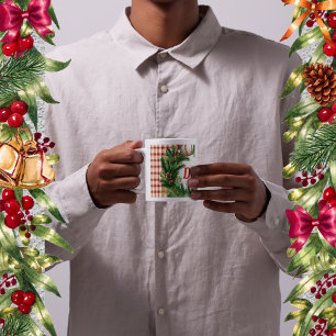 Personlig baseball-pappa med Santa-hatt Kaffemugg