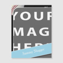 Personlig Baseball Photo Magnet