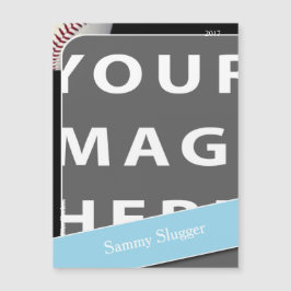 Personlig Baseball Photo Magnet