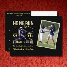 Personlig Baseball Photo Year Namn Birthday