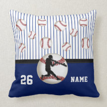 Personlig Baseball Pillow med ditt namnnummer