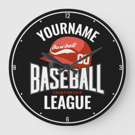 Personlig Baseball Player NAMN Team Champ Klubb Stor Klocka