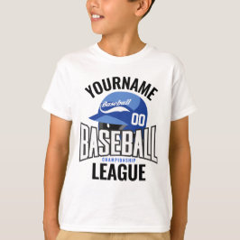 Personlig Baseball Player NAMN Team Champ Klubb T Shirt
