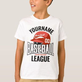 Personlig Baseball Player NAMN Team Champ Klubb T Shirt