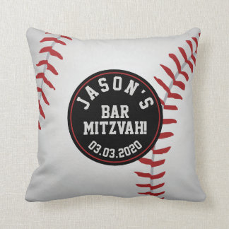 Personlig Baseball Pub Mitzvah Kudde