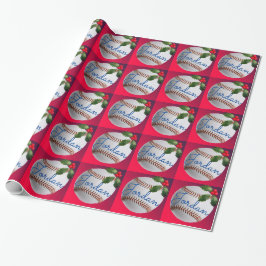 Personlig Baseball Sporter jul Presentpapper