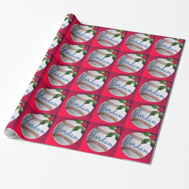 Personlig Baseball Sporter jul Presentpapper (Utrullad)
