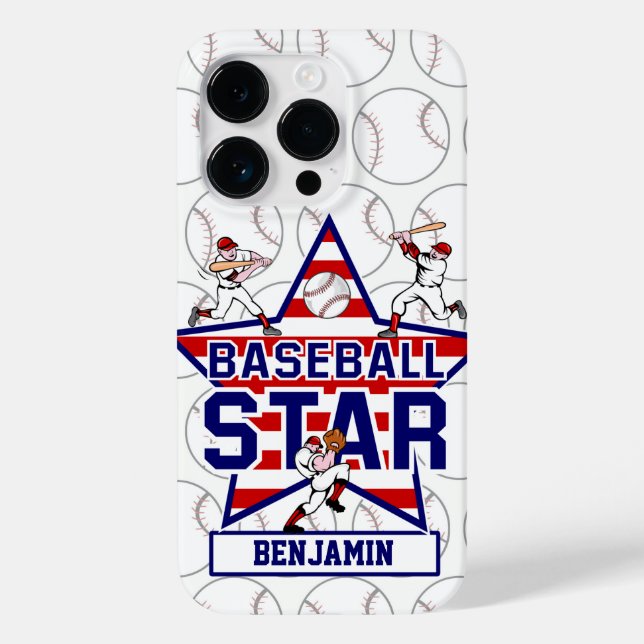 Personlig Baseball Star och Rand (Baksida)