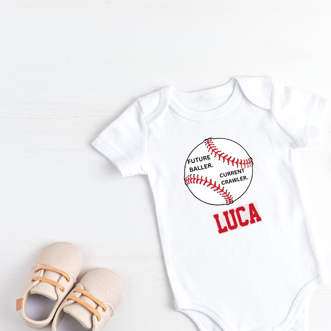 Personlig baseball-tröja för barn t shirt (Personalized Baseball Bodysuit)