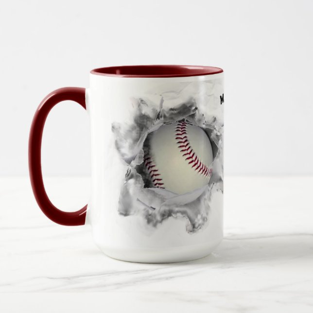 Personlig Baseball-uppsamlbar Mugg (Vänster)