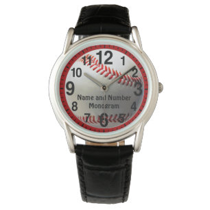 Personlig Baseball Watch för manar eller Boys Armbandsur
