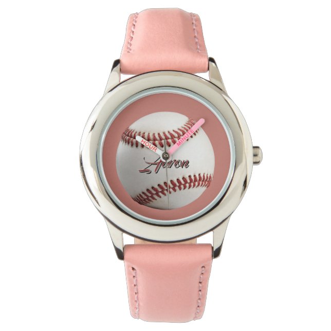 Personlig baseboll armbandsur (Framsida)