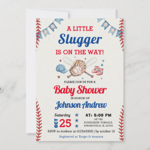 Personlig Baseboll Baby Shower Rookie All Star Inbjudningar