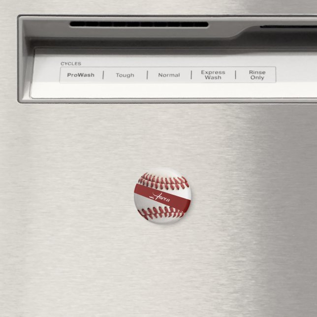 Personlig baseboll magnet (In Situ (Dishwasher))