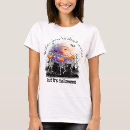 Personlig Basic Halloween Skeleton Cute T Shirt