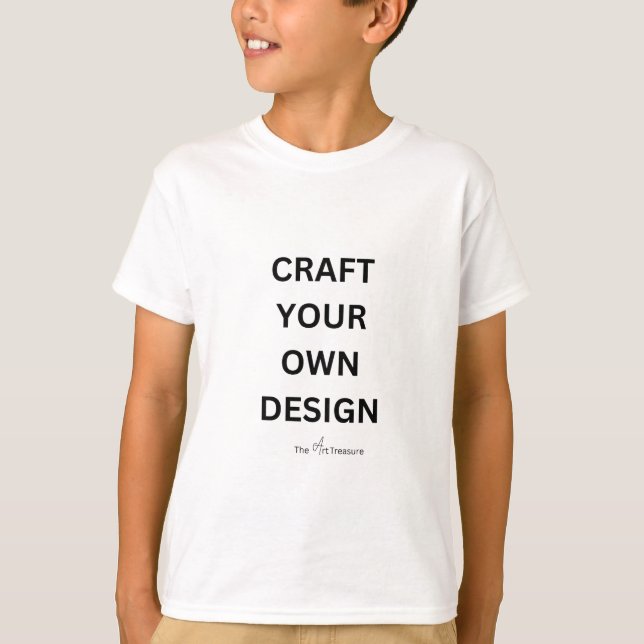 Personlig Basic T-Shirt - Designa Själv (Framsida)