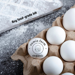 Personlig Basket i Eggs Rustic Frimärke Stämpel