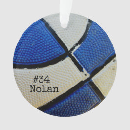 Personlig Basketball Acrylic Ornament