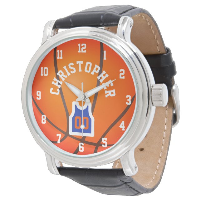 Personlig Basketball Armbandsur (Vinklad)