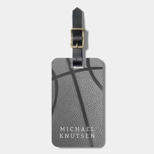 Personlig Basketball Bagagebricka (Vertikal Framsida)