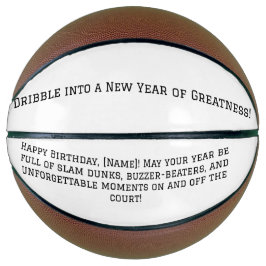Personlig Basketball Birthday Gift