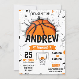 Personlig Basketball Birthday-inbjudan till Party Inbjudningar