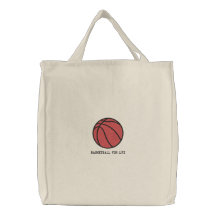 Personlig Basketball Boll broiderad Bag