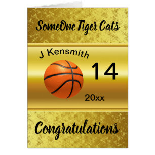 Personlig Basketball Champions League-design Hälsningskort