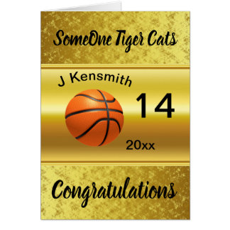 Personlig Basketball Champions League-design Hälsningskort