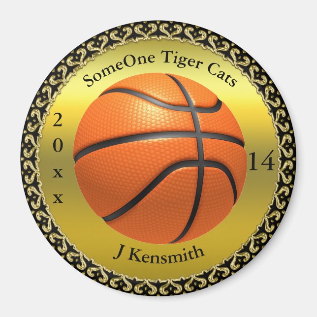 Personlig Basketball Champions League-design Magnet (Framsidan)