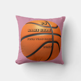 Personlig Basketball cushion med Player Namn Kudde